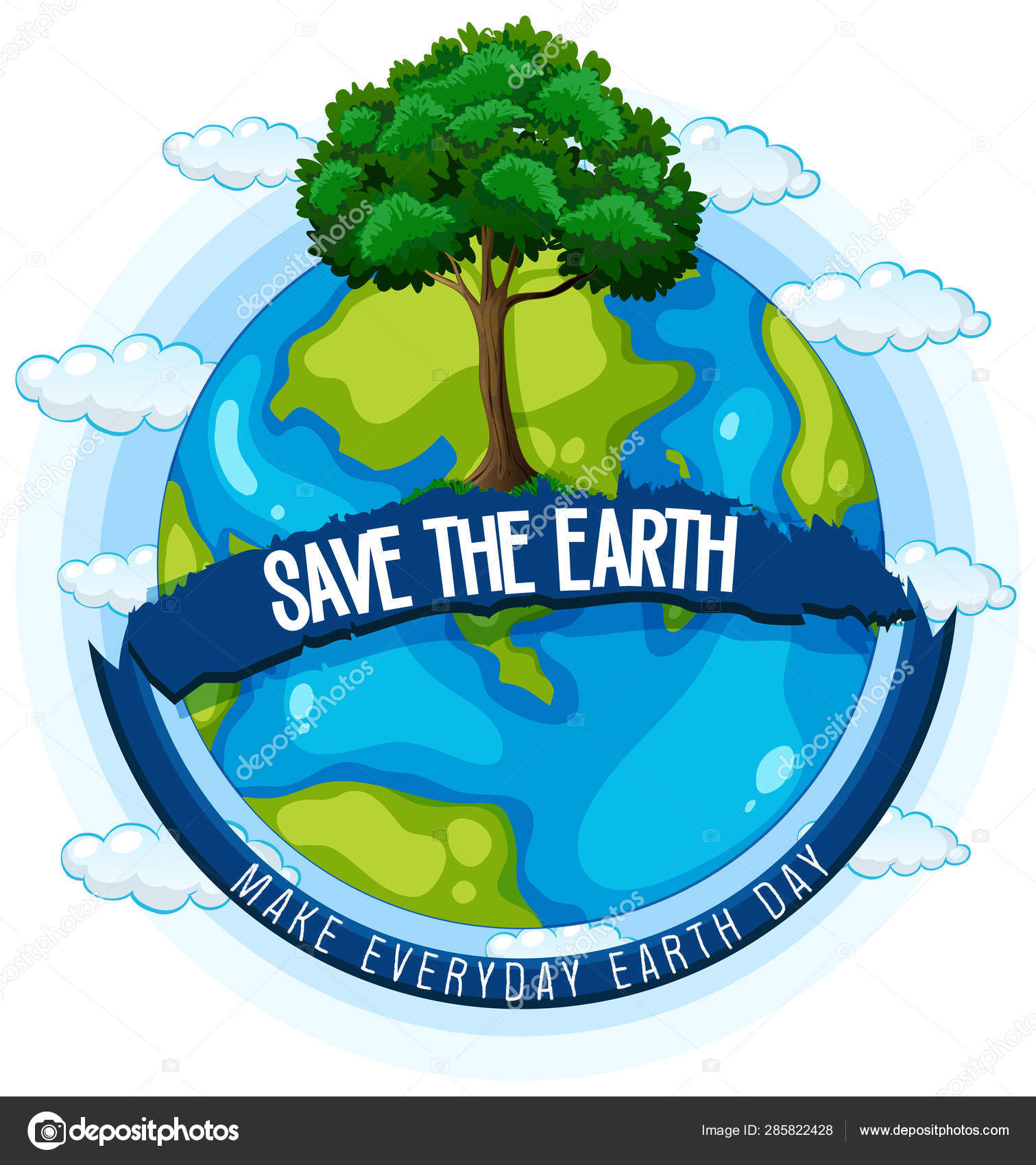 Save the earth poster Stock Vector Image by ©interactimages 285822428