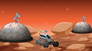 Uzay sahnesinde kamp