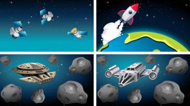 Gemiler ve uydular olay yerinde 