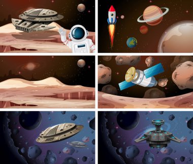 Büyük alan arka planlar kümesi