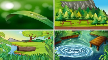 Boş, boş peyzaj doğa sahneleri