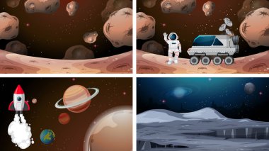 Büyük uzay sahne seti