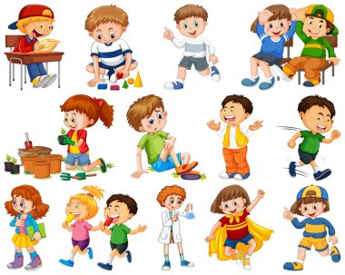 Büyük gruptaki çocuklar bizim gruplardan rolleri oyunculuk