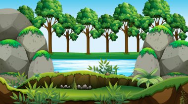 Boş arka plan doğa manzara