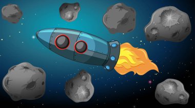Asteroids uçan roket