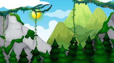 Boş arka plan doğa manzara