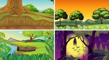 Boş, boş peyzaj doğa sahneleri