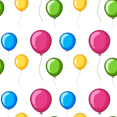 Balonlar ile Dikişsiz desen kiremit karikatür