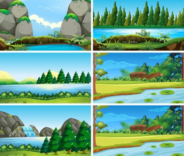 Boş, boş peyzaj doğa sahneleri