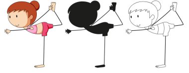 Renk, siluet ve anahat karakter kümesi