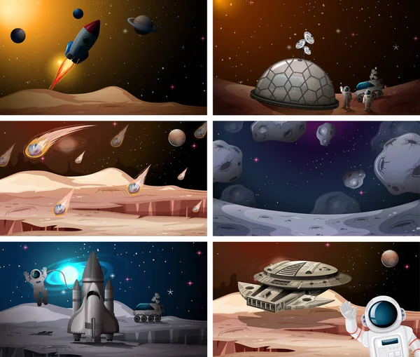 Uzay sahneleri seti