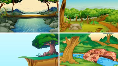 Boş, boş peyzaj doğa sahneleri