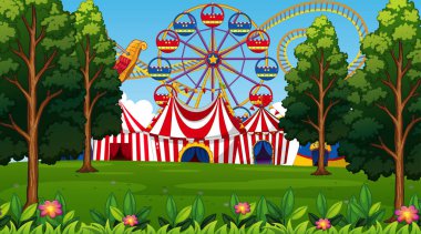 Lunapark doğa sahnesi