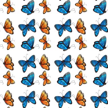 Dikişsiz ve izole hayvan desen karikatür