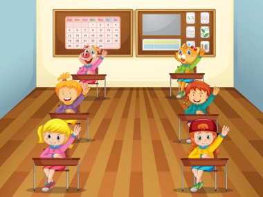 sınıfta çocuklar
