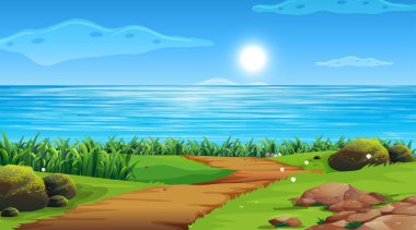 Boş arka plan doğa manzara