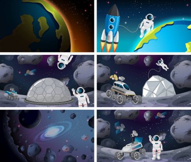 Büyük uzay sahne seti