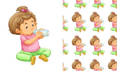 Duvar kağıdı için dikişsiz desen, beyaz izole sarma