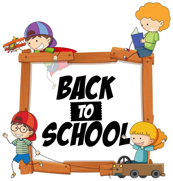 Back to school sign theme — Stock Vector