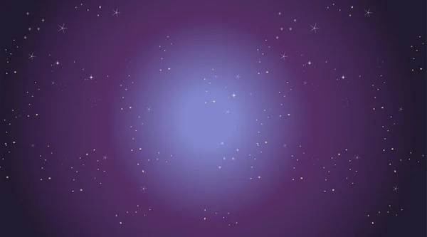 Purple space galaxy scene — Stock Vector