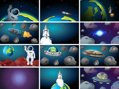 Evren sahneleri büyük set