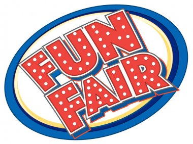 Eğlence fuarı için etiket tasarımı