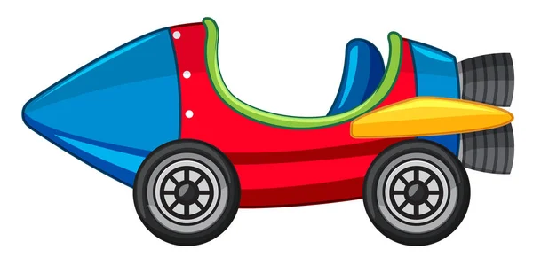 Raketové auto v červené a modré barvě — Stockový vektor