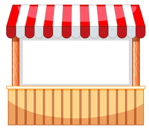 Vendor design bij kermis met houten bar — Stockvector