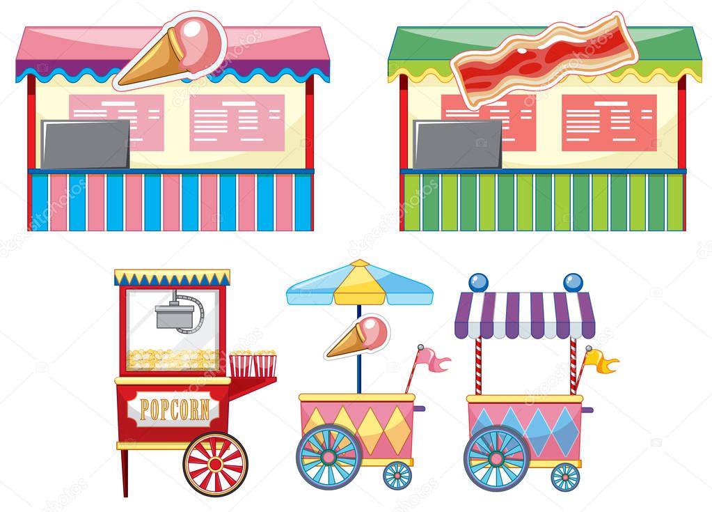 Vendors design at funfair 