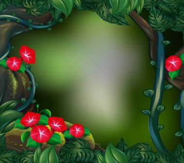 Doğa teması ile arka plan sahnesi