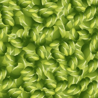 Yeşil yaprakları ile sorunsuz arka plan tasarım