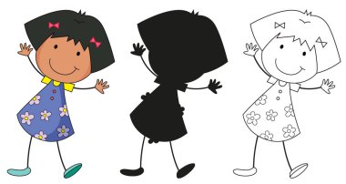 Renk, siluet ve anahat karakter kümesi