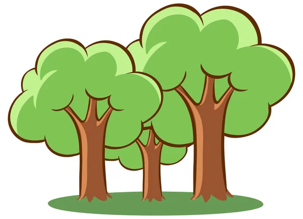 Árvores no parque — Vetor de Stock