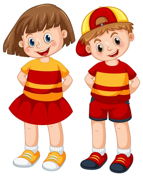 İfade ile izole karakter - erkek ve kız