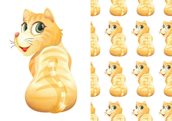 Dikişsiz ve izole hayvan desen karikatür