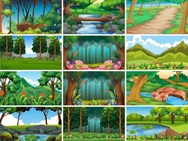 Boş, boş peyzaj doğa sahneleri