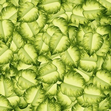 Yeşil yaprakları ile sorunsuz arka plan tasarım