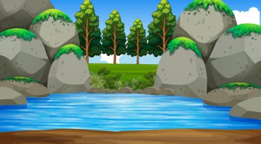 Boş arka plan doğa manzara