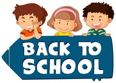 Okula dönüş işareti teması