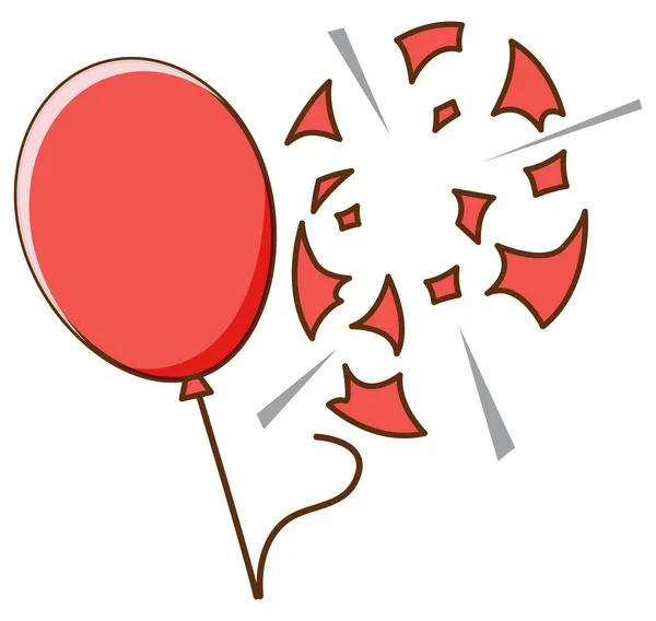 Balloons on white background — Stock Vector