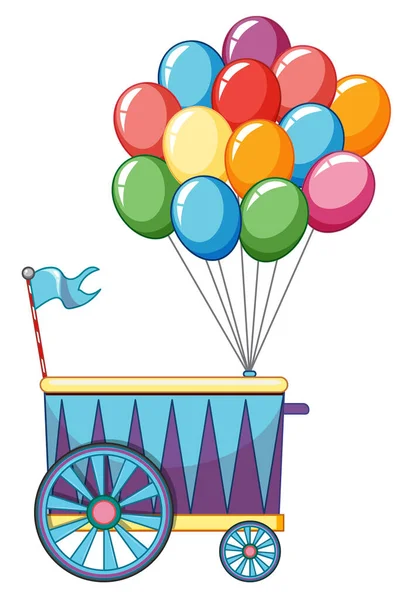 Eğlence fuarı renkli balonların tedarikçi tasarımı — Stok Vektör