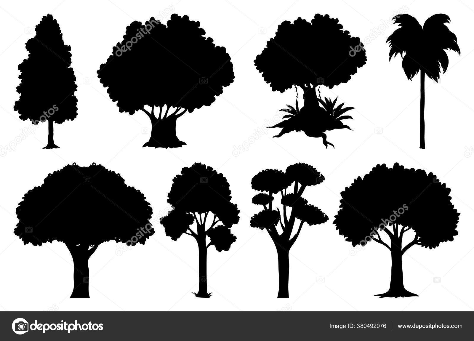209,195 Tree silhouette Vector Images | Depositphotos