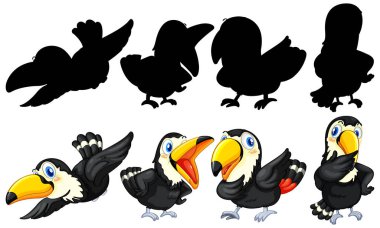 Silüeti olan bir hayvan.