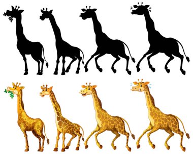 Silüeti olan bir hayvan.