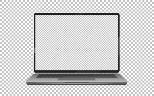 Boş Ekran Laptop Aygıtı Simgesi Beyaz Arkaplan Illüstrasyonunda Izole Edildi — Stok Vektör