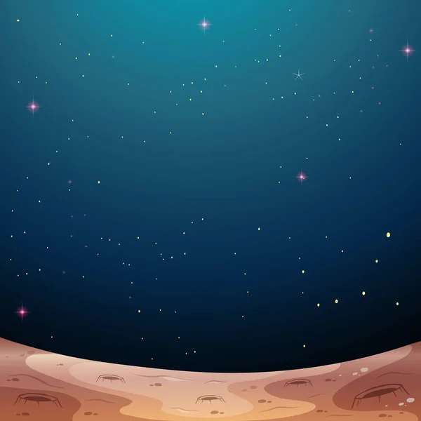 Illustration Fond Thème Spatial Galaxie — Image vectorielle