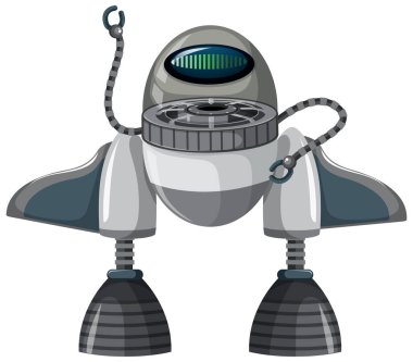 İzole uzay roketi çizimi