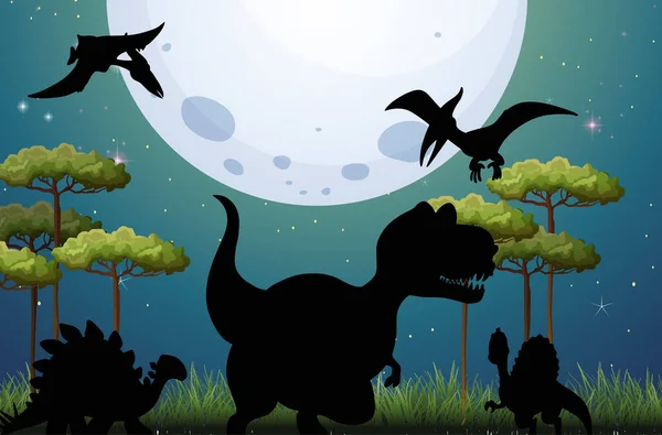 Dinosaur Landscape Silhouetteストックベクター ロイヤリティフリーdinosaur Landscape Silhouette イラスト ページ 3 Depositphotos