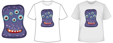 Coronavirus simgesi illüstrasyonlu gömleği taklit et