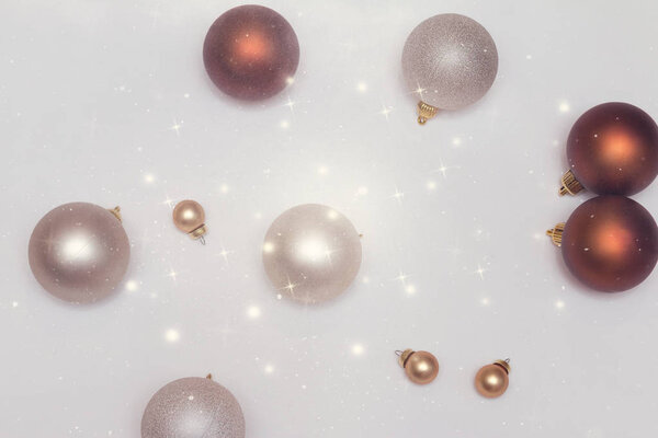 christmas background with balls